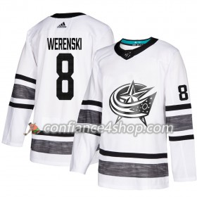 Adidas Maillot de Hockey Columbus Blue Jackets Zach Werenski 8 2019 All-Star Blanc Authentic - Homme